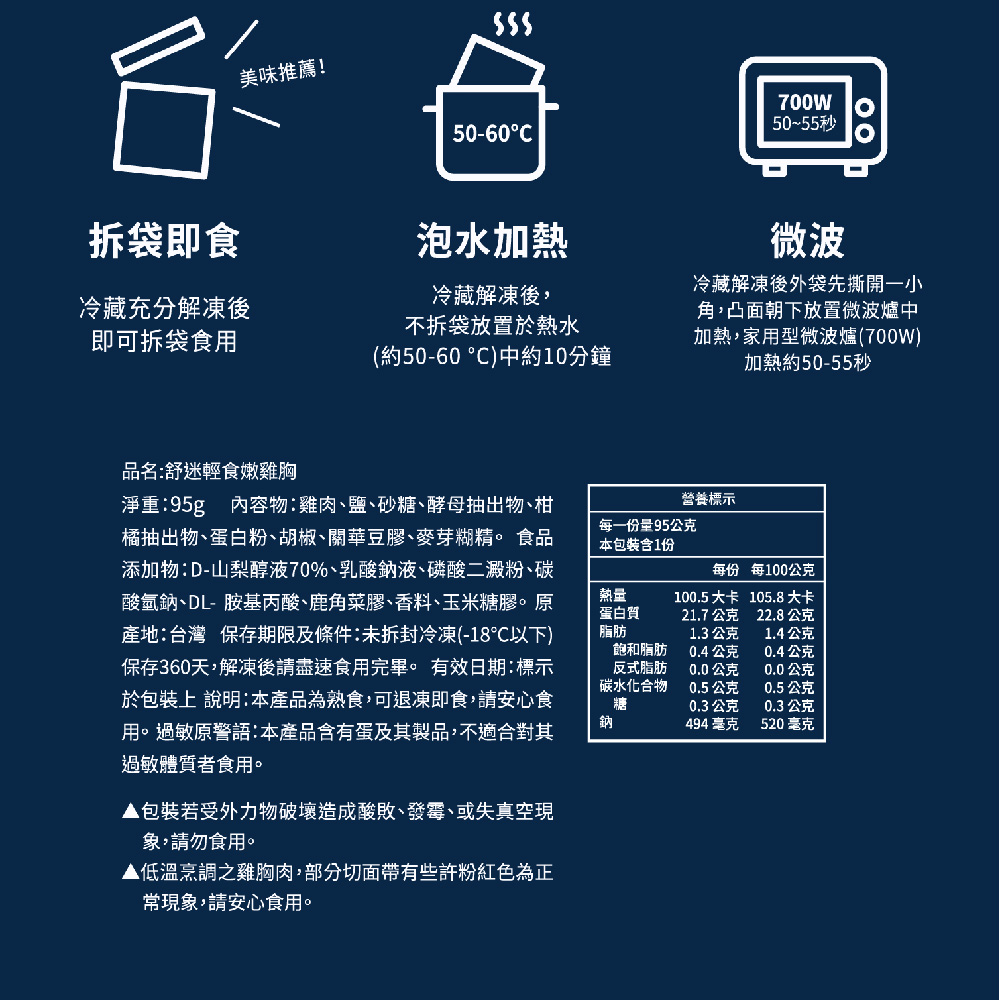 橘抽出物、蛋白粉、胡椒、關華豆膠、麥芽糊精。 食品