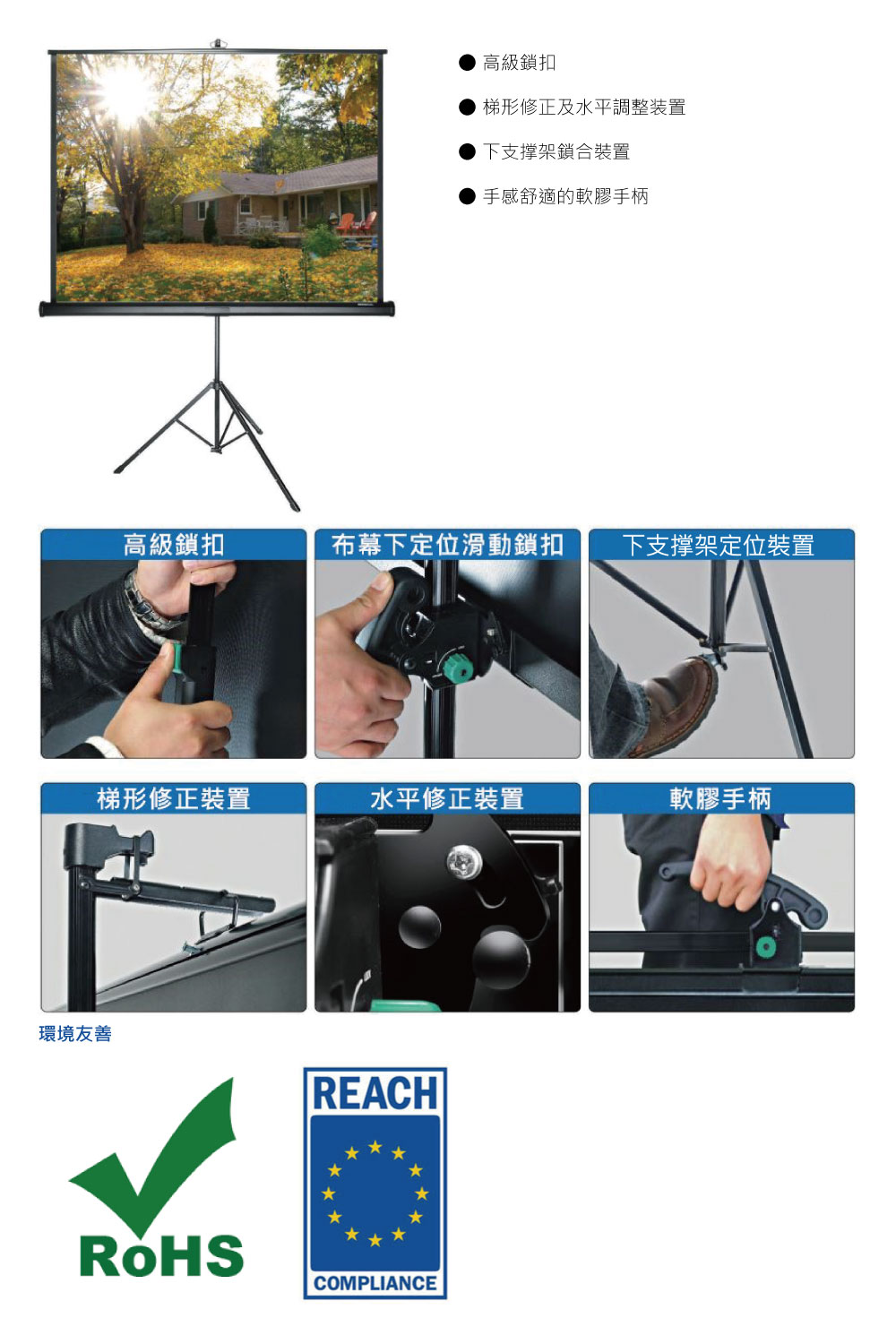 梯形修正及水平調整装置