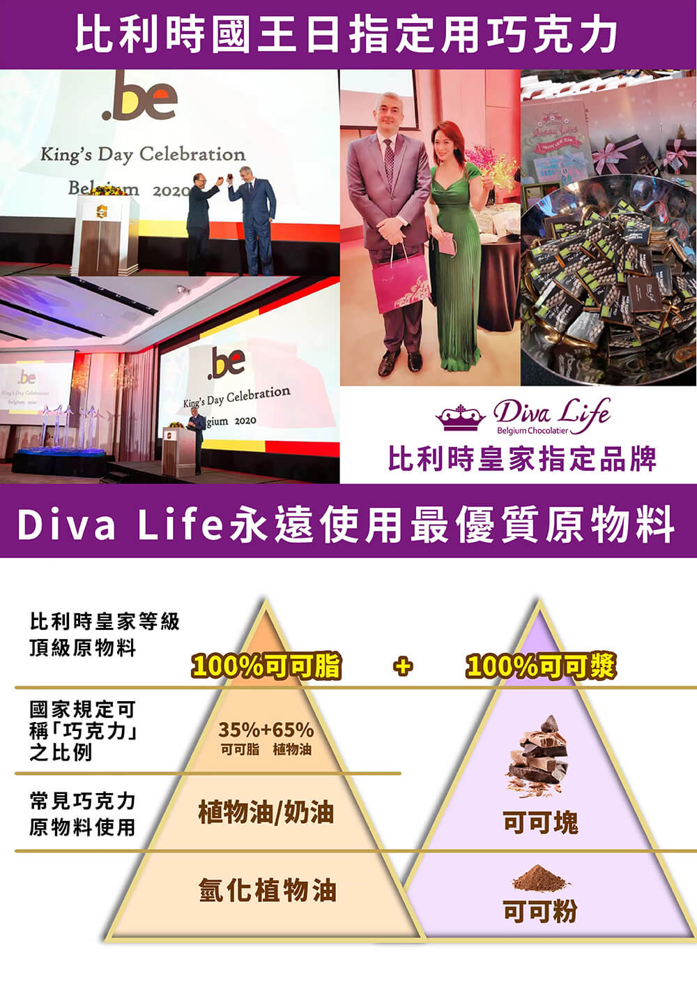 Diva Life永遠使用最優質原物料