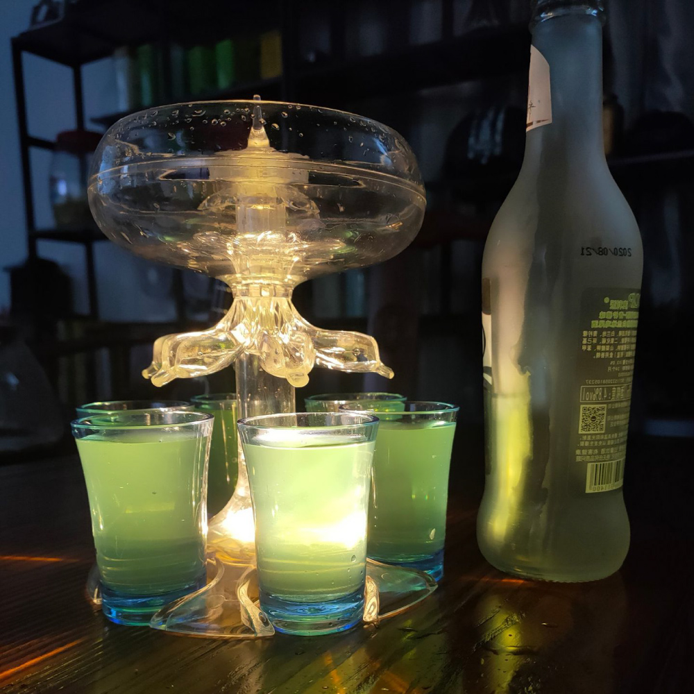 PartyTime】派對分酒器-含SHOT杯(倒酒神器酒杯架聚會Party 遊戲氛圍酒
