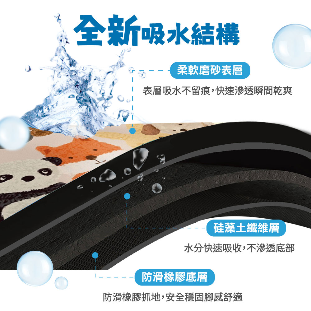 表層吸水不留痕,快速滲透瞬間乾爽