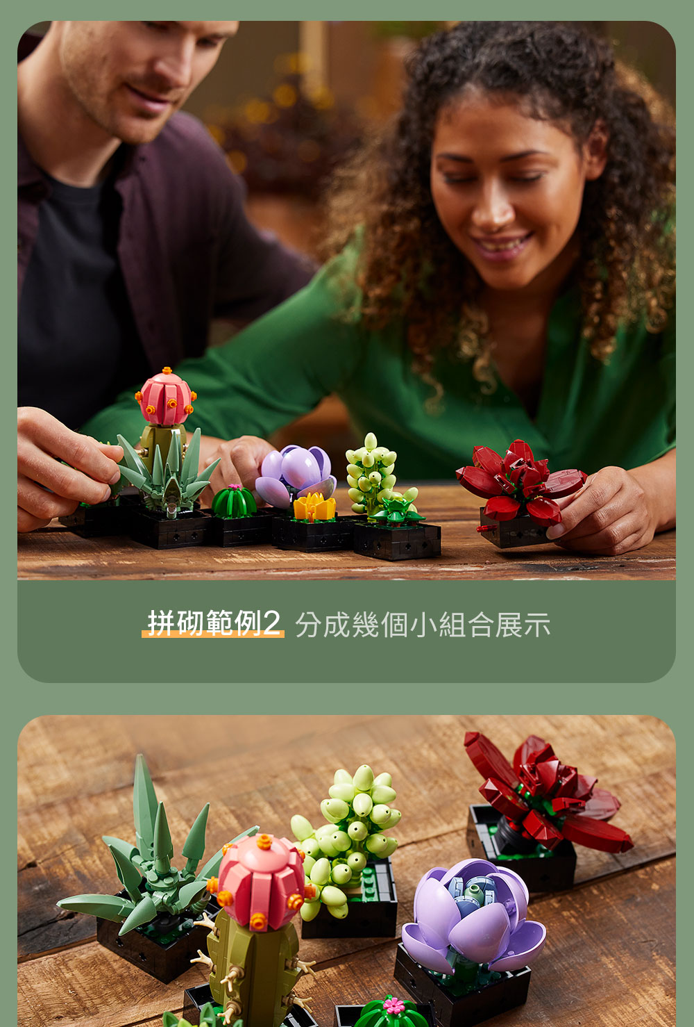拼砌範例2 分成幾個小組合展示