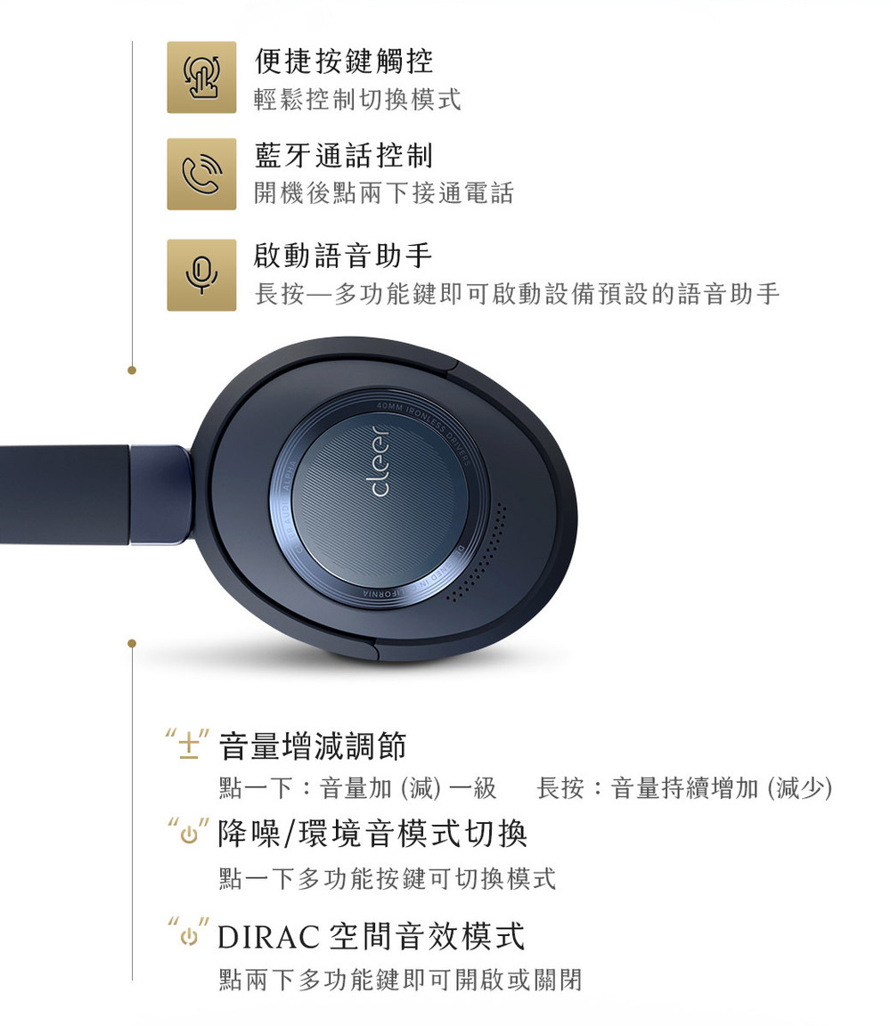 長按一多功能鍵即可啟動設備預設的語音助手