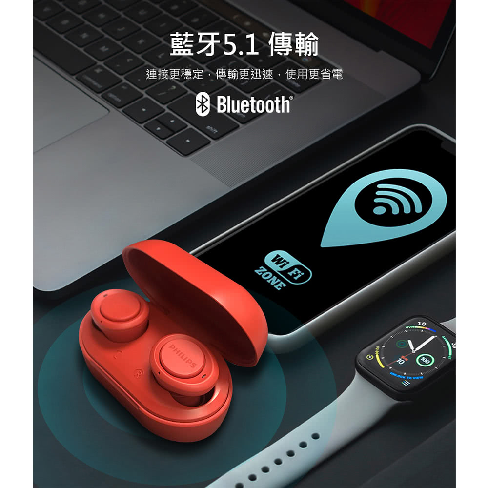 藍牙5.1 傳輸 連接更穩定,傳輸更迅速,使用更省電 