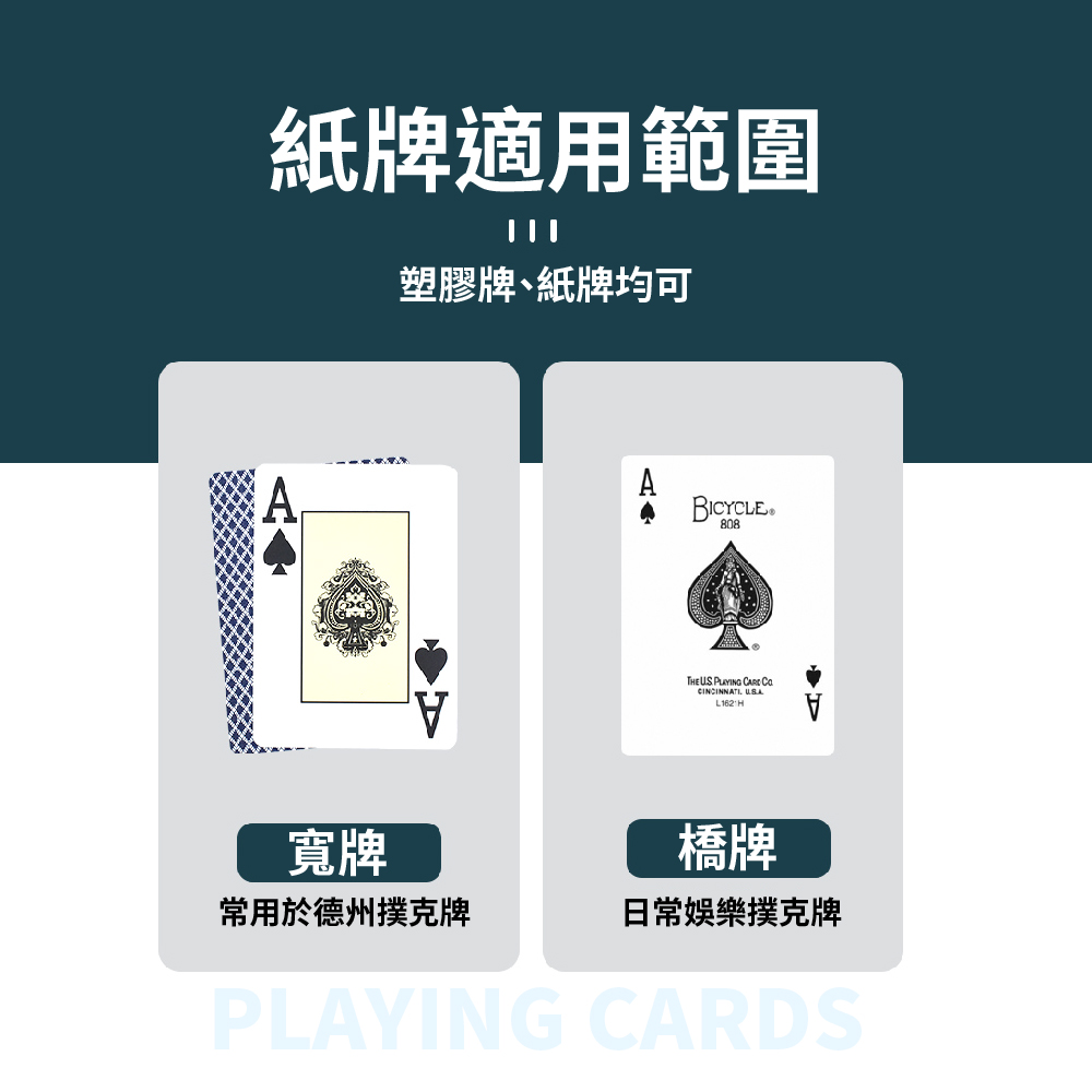 常用於德州撲克牌