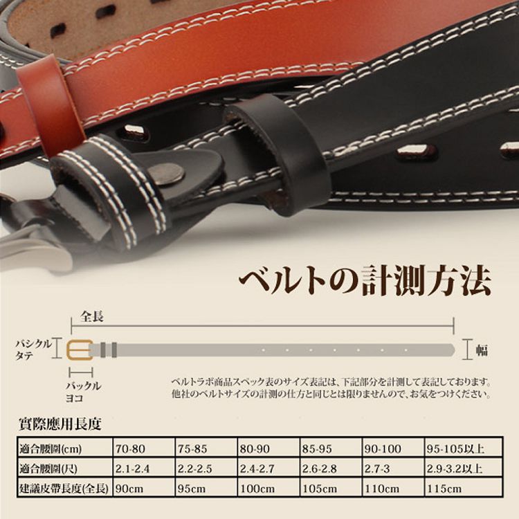 å»ºè­°ç®å¸¶é·åº¦å¨é· 90cm 95cm