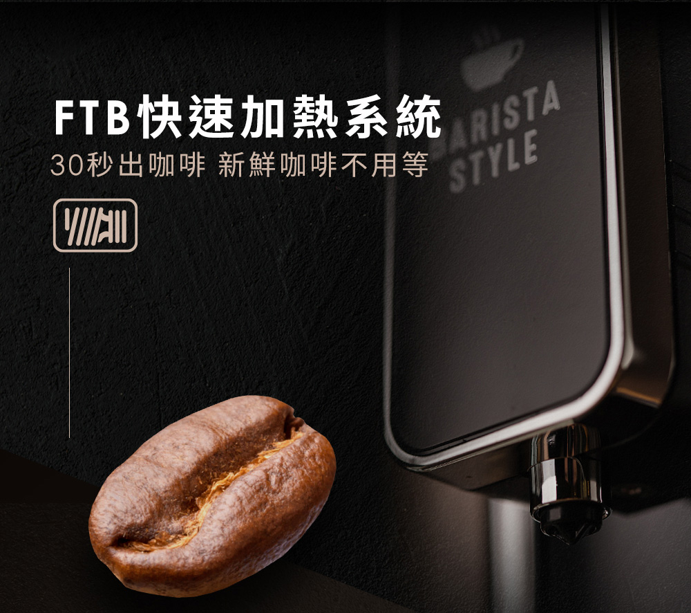 FTB快速加熱系統 ISTA 30秒出咖啡 新鮮咖啡不用等 
