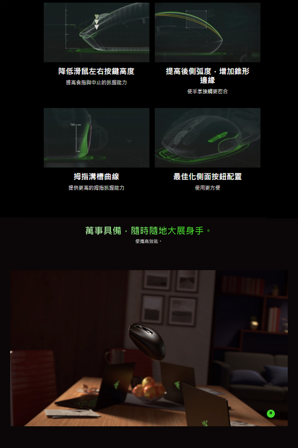 萬事具備,隨時隨地大展身手。