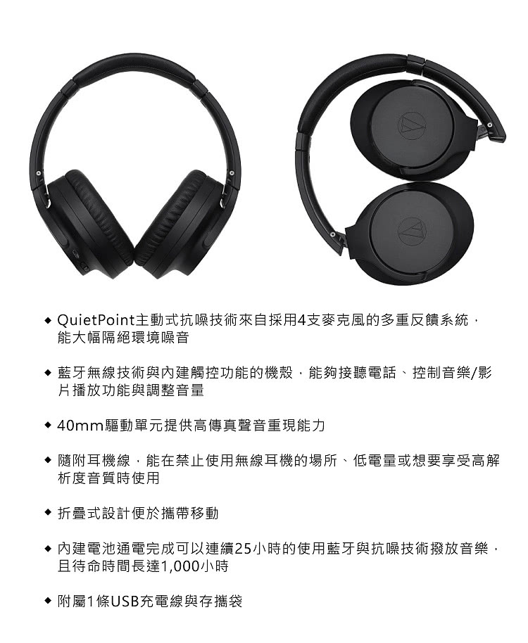 QuietPoint主動式抗噪技術來自採用4支麥克風的多重反饋系統,