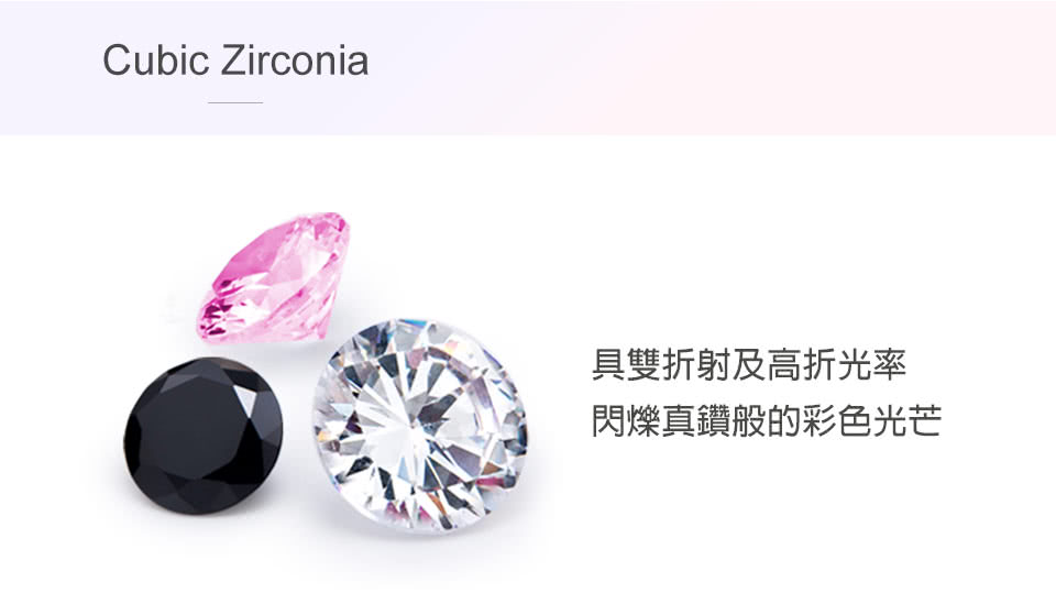 具雙折射及高折光率 閃爍真鑽般的彩色光芒 