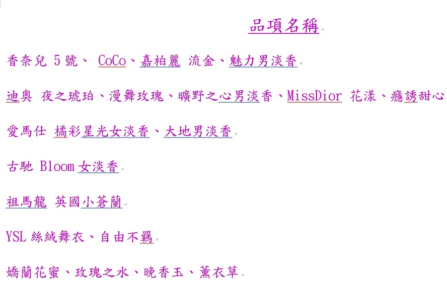 迪奧 夜之琥珀、漫舞玫瑰、曠野之心男淡香、MissDior 花漾、癮誘甜心