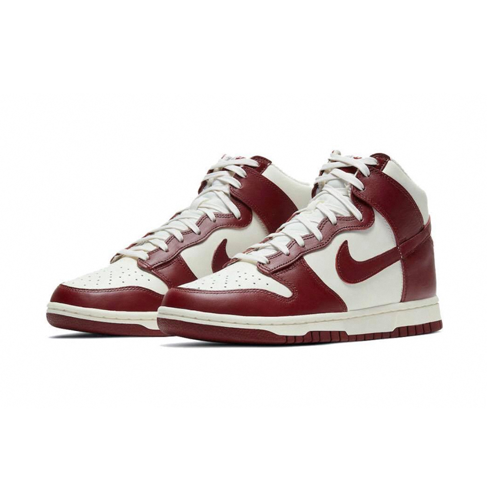 W Nike Dunk High Team Red 酒紅色高筒休閒鞋DD1869-101 - PChome 24h購物