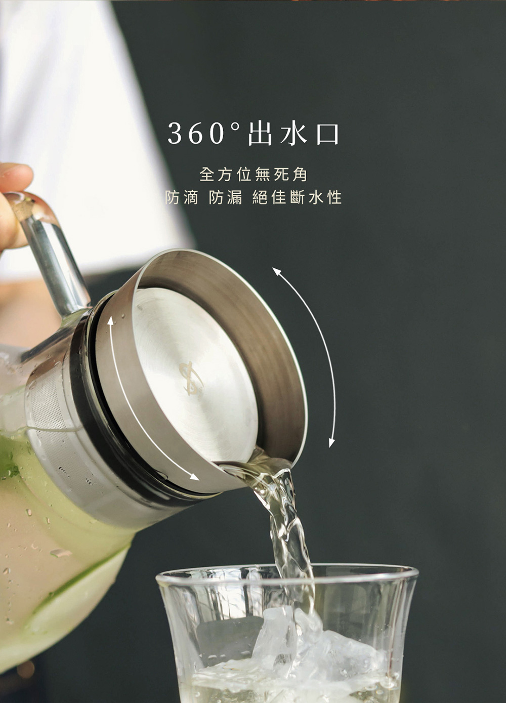 360出水口 全方位無死角 防滴 防漏 絕佳斷水性 