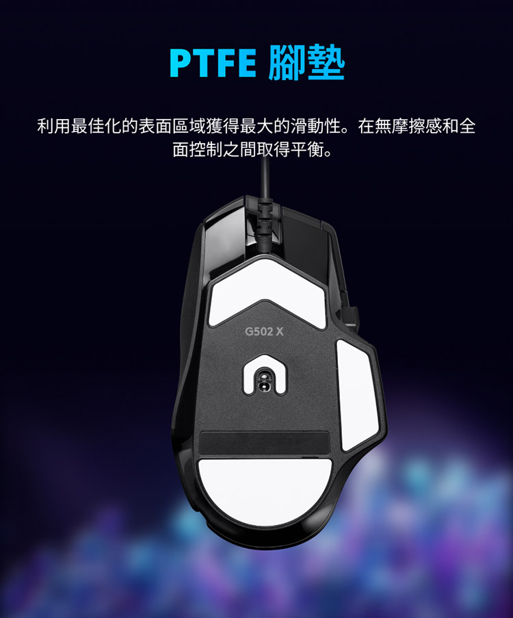 PTFE 腳墊 利用最佳化的表面區域獲得最大的滑動性。在無摩擦感和全 面控制之間取得平衡。