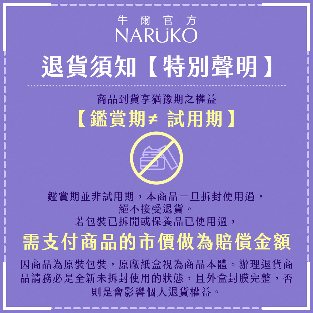 因商品為原裝包裝,原廠紙盒視為商品本體。辦理退貨商