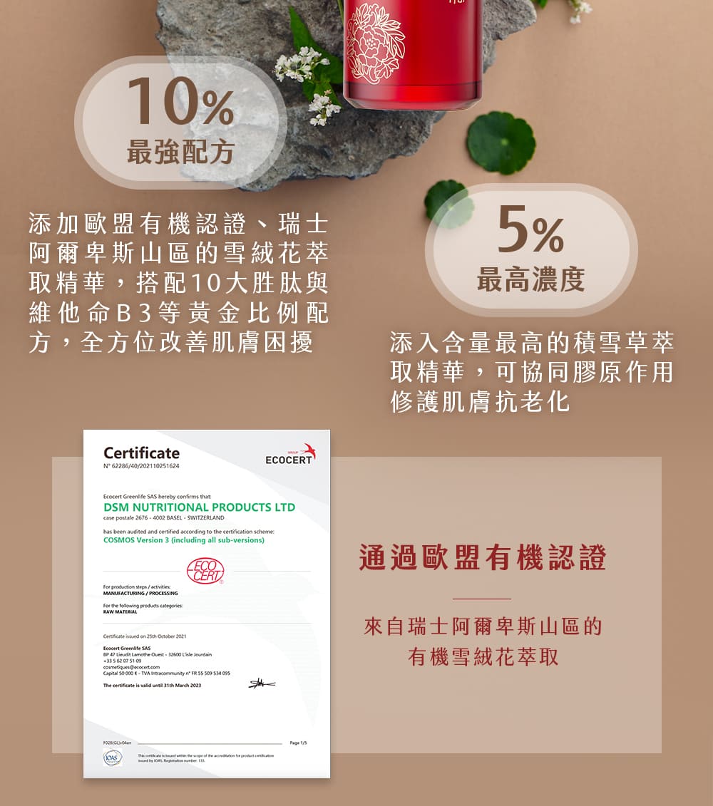 取精華,搭配10大胜肽與