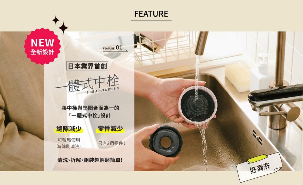 清洗拆解、組裝超輕鬆簡單