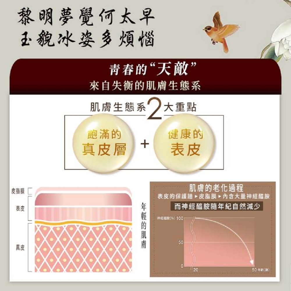 表皮的保護牆皮脂膜 內含大量神經醯胺