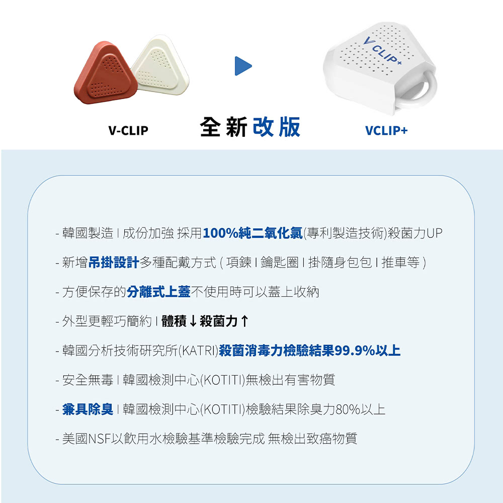 韓國製造  成份加強 採用100%純二氧化氯專利製造技術殺菌力UP