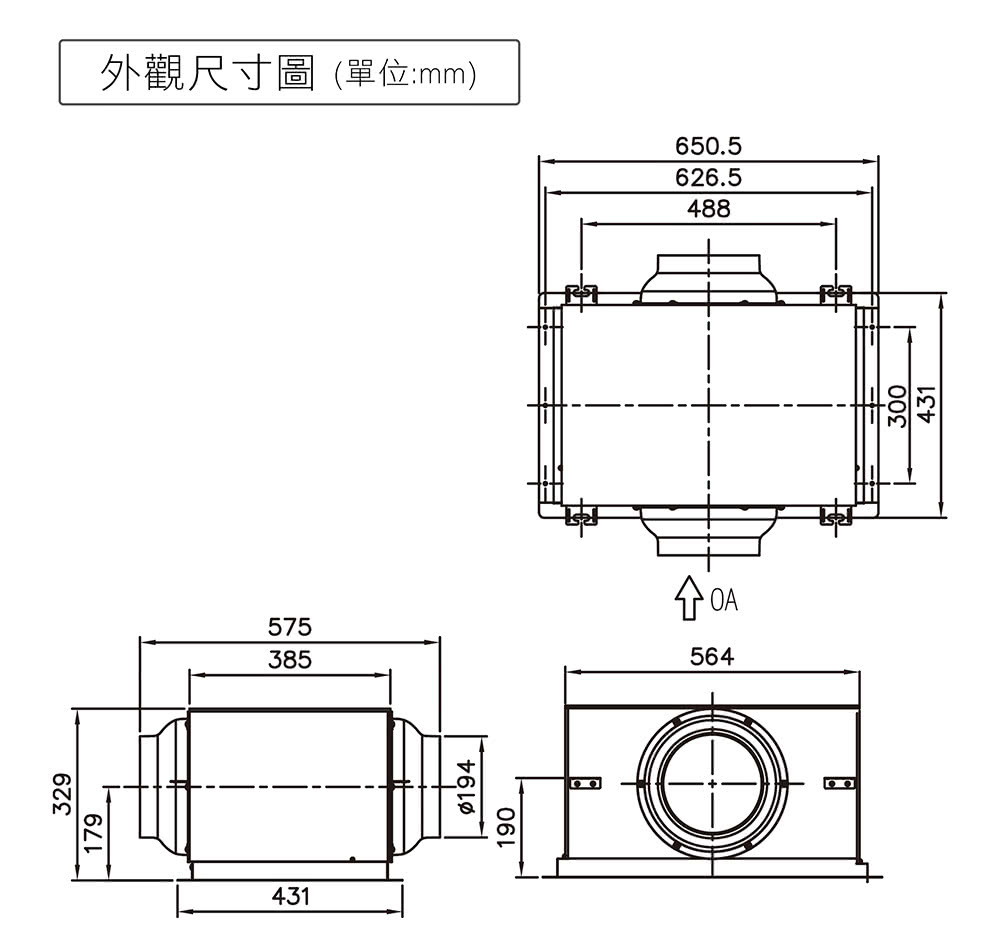 å¤è§å°ºå¯¸å å®ä½mm 