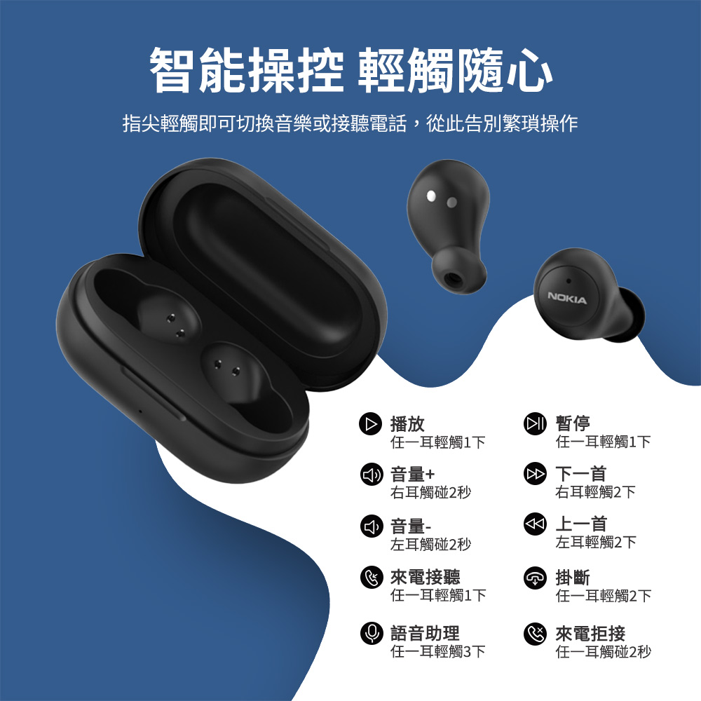 指尖輕觸即可切換音樂或接聽電話,從此告別繁瑣操作