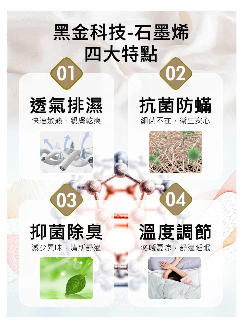 快速散熱,親膚乾爽