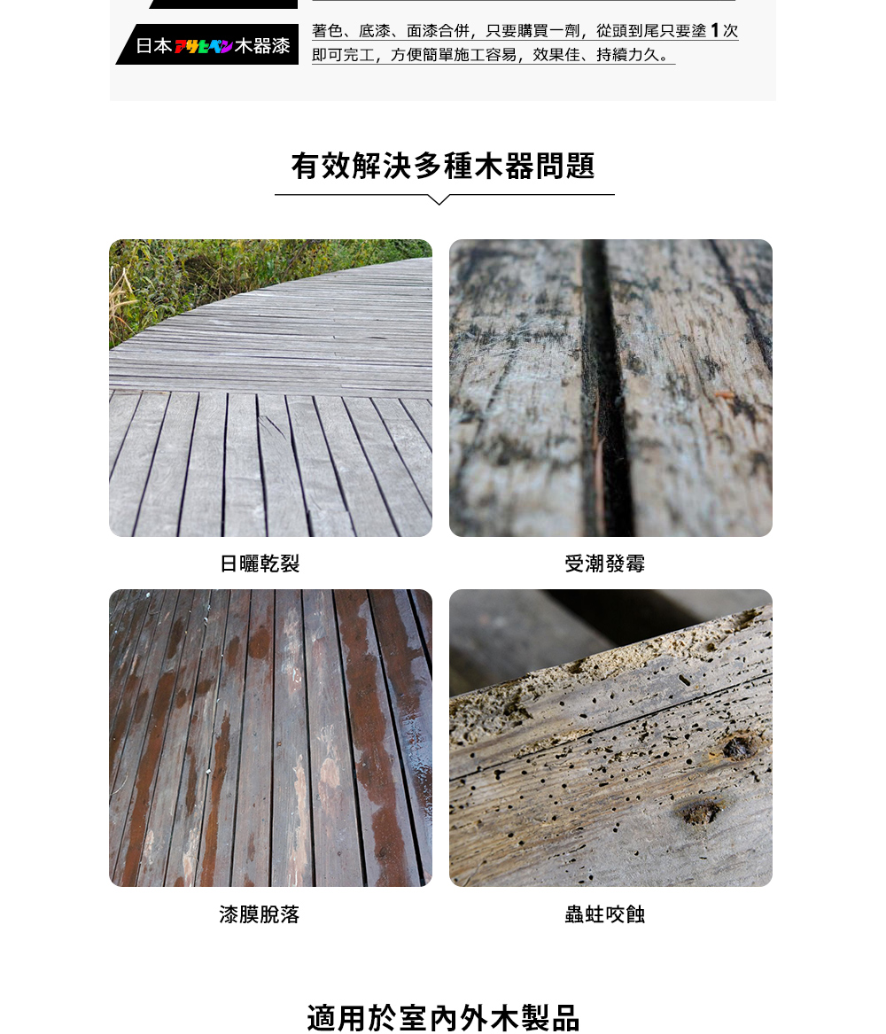 著色、底漆、面漆合併,只要購買一劑,從頭到尾只要塗1次