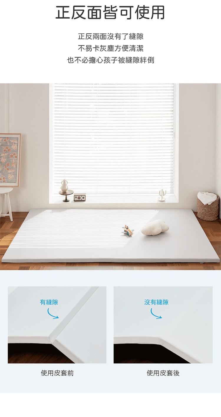 Alzipmat - 韓國無縫式地墊替換皮套-G系列(銀河灰)