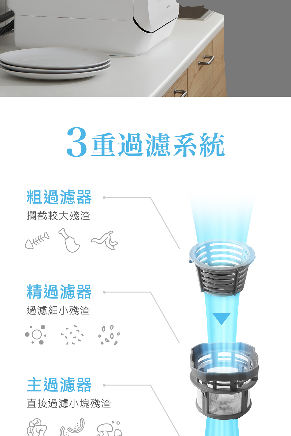 直接過濾小塊殘渣