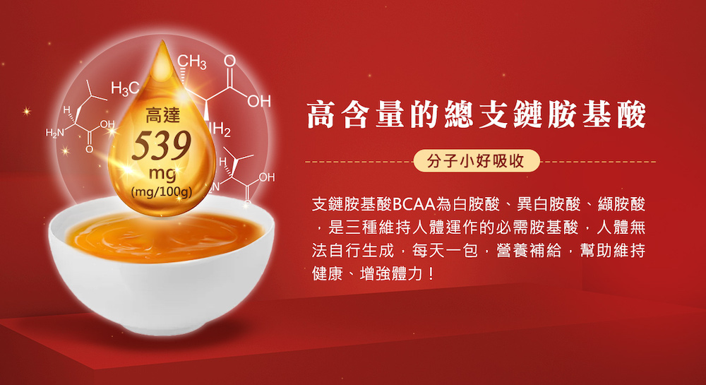 支鏈胺基酸BCAA為白胺酸、異白胺酸、纈胺酸