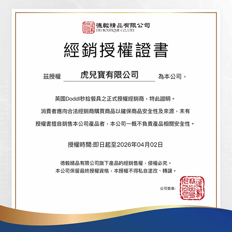 授權書擅自銷售本公司產品者,本公司一概不負責產品相關安全性。