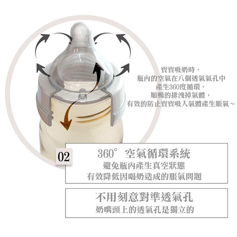 有效的防止寶寶吸入氣體產生脹氣