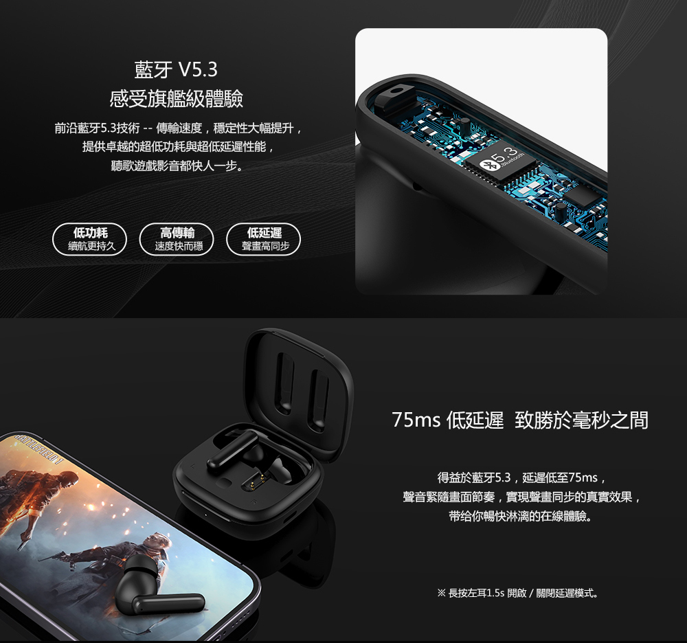 前沿藍牙5.3技術  傳輸速度,穩定性大幅提升,
