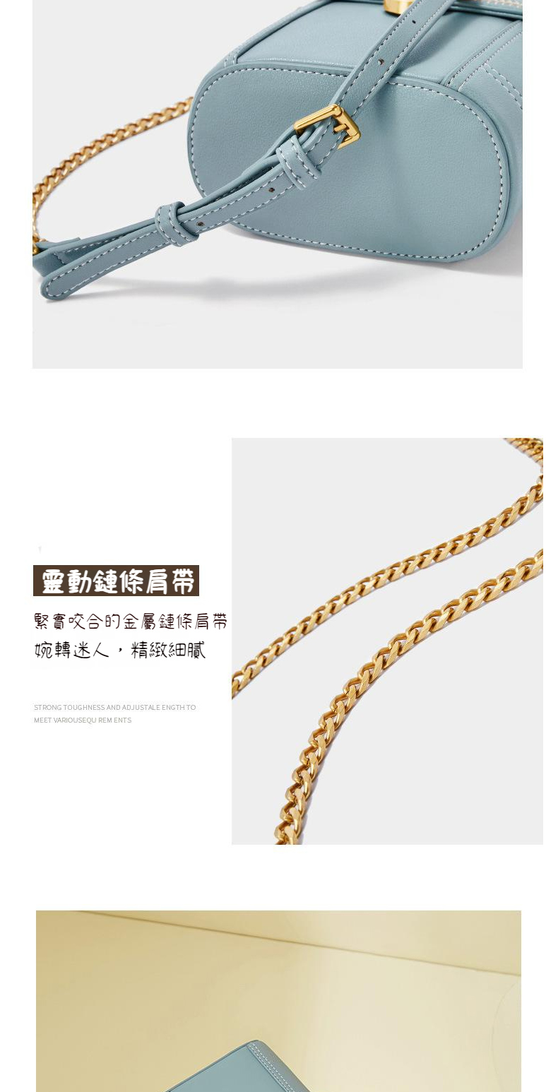 靈動鏈條肩帶 緊實咬合的金屬鏈條肩帶 婉轉迷人,精緻細膩