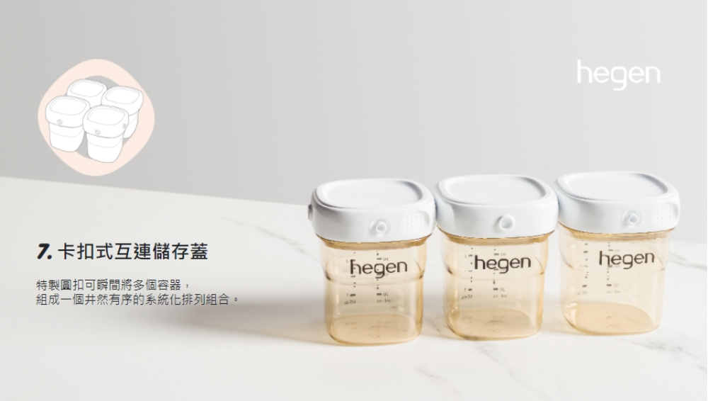 7.卡扣式互連諸儲存蓋 特製圓扣可瞬間將多個容器, 組成一個井然有序的系統化排列組合。 
