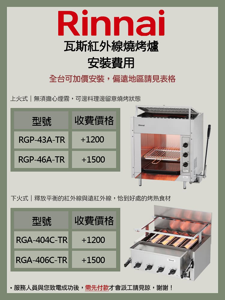 Rinnai林內牌 RGP-43A-TR - 詳情2