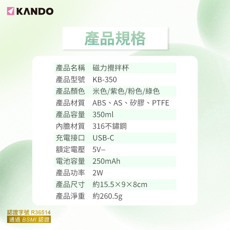 產品材質 ABS、AS、矽膠、PTFE