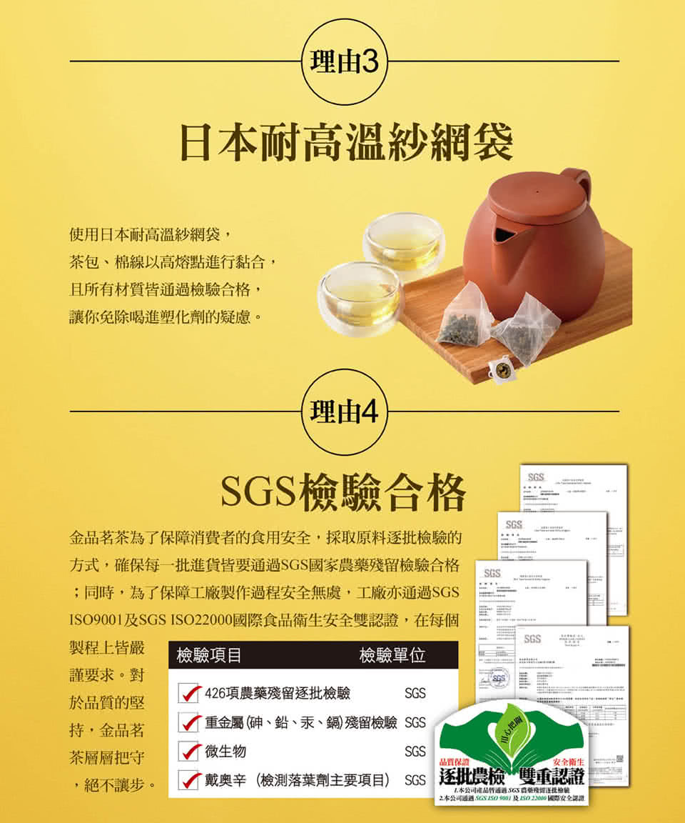 ISO9001及SGS ISO22000國際食品衛生安全雙認證,在每個