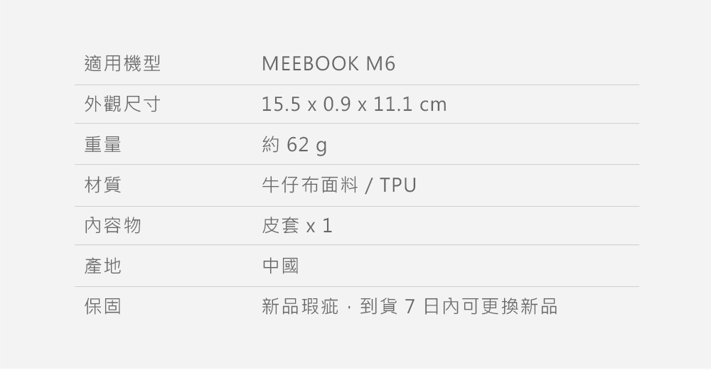 新品瑕疵,到貨7日內可更換新品