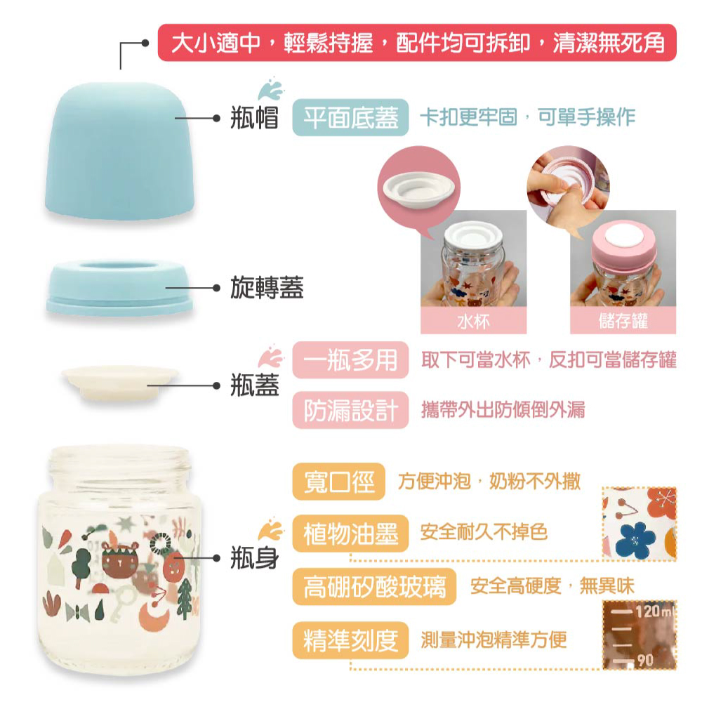 大小適中,輕鬆持握,配件均可拆卸,清潔無死角