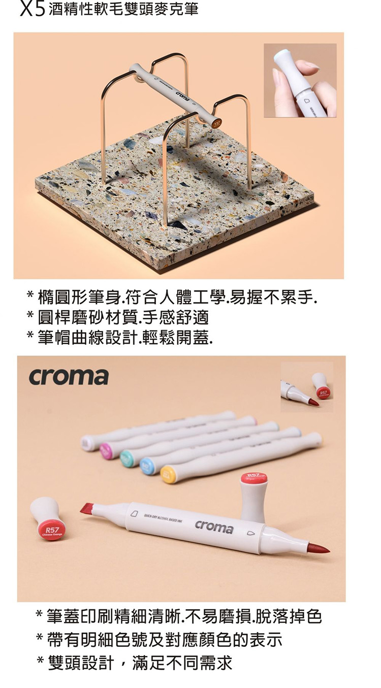 橢圓形筆身.符合人體工學.易握不累手.