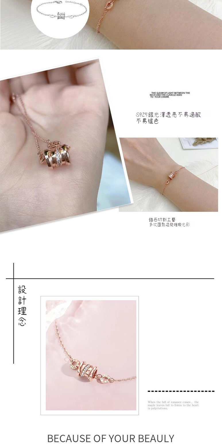 設計理念 S925銀光澤透亮不易過敏 不易褪色 鋯石切割工藝 多次匯聚進發璀璨光彩 