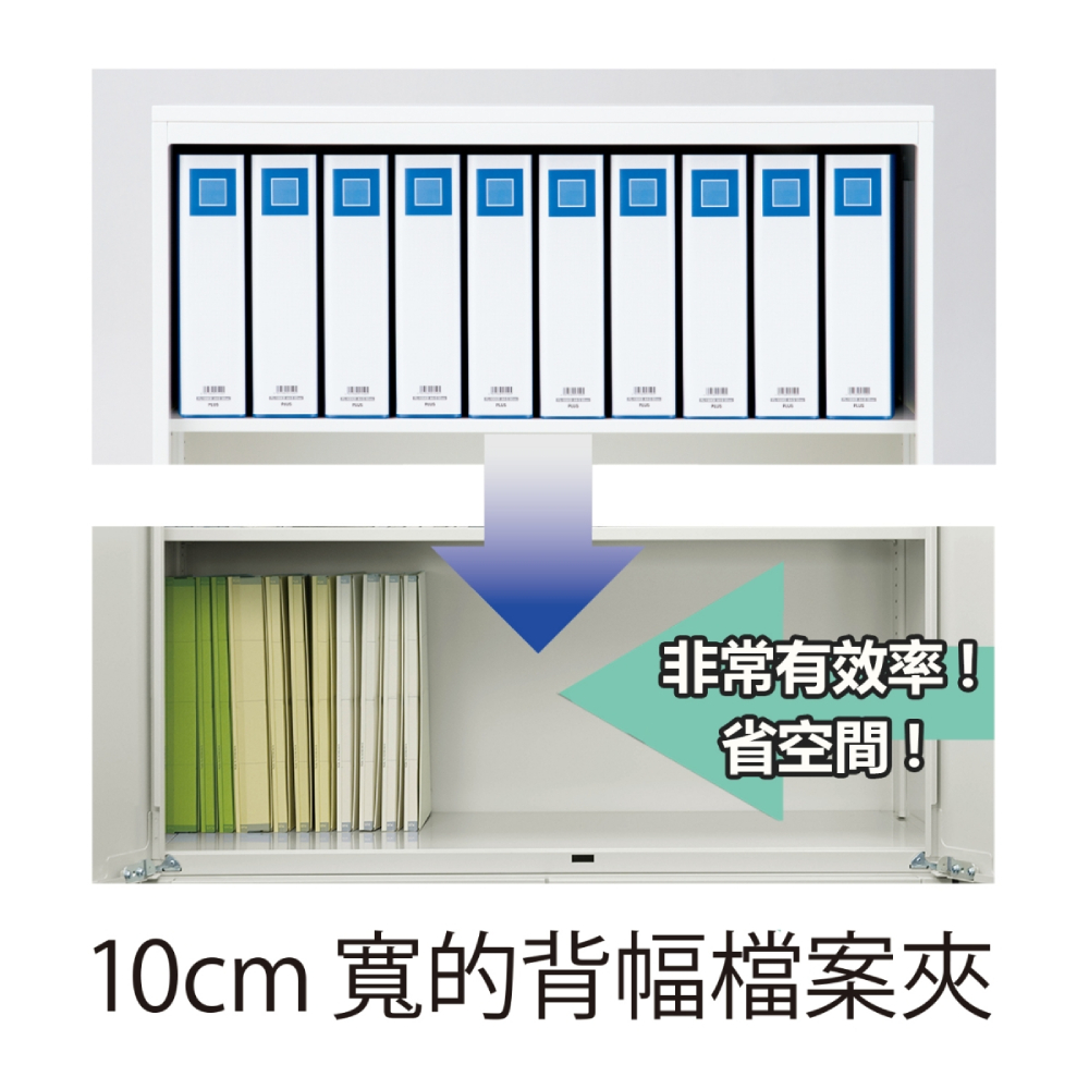 没打圈 非常有效率 省空間 10cm 寬的背幅檔案夾 