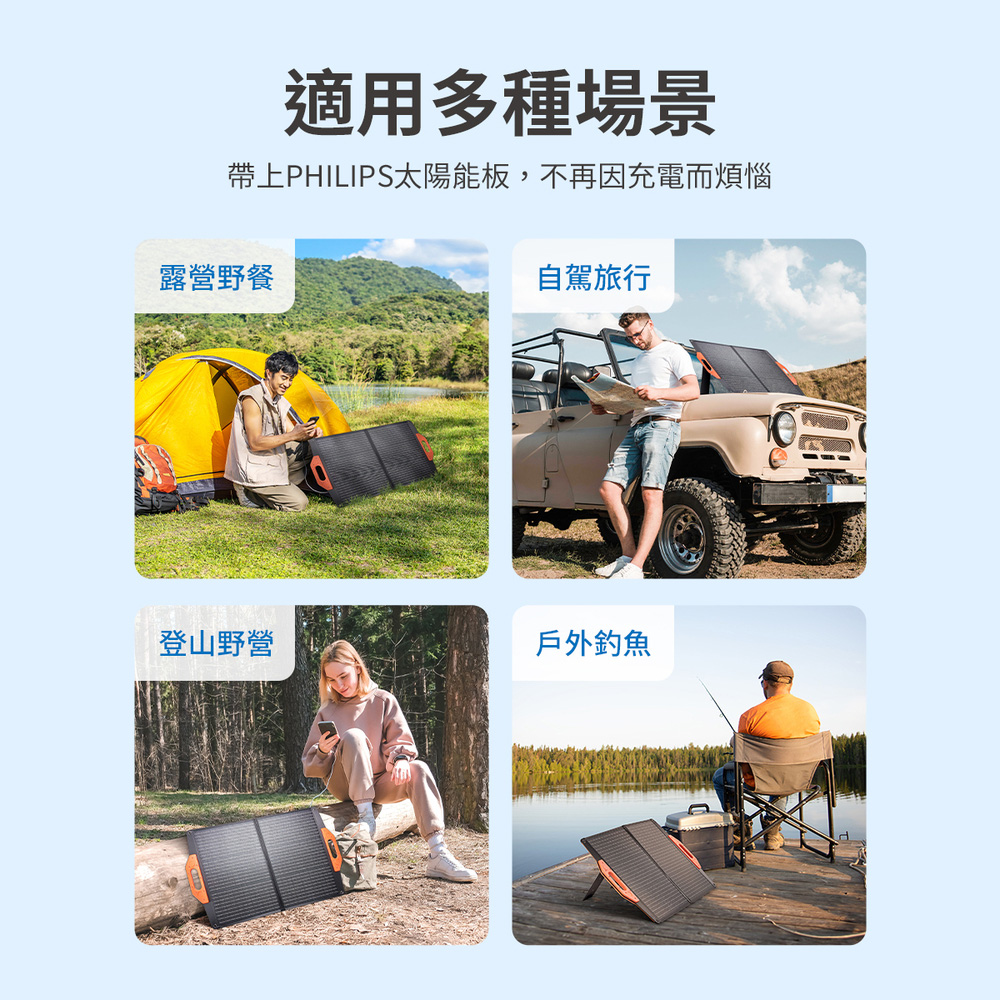 帶上PHILIPS太陽能板,不再因充電而煩惱