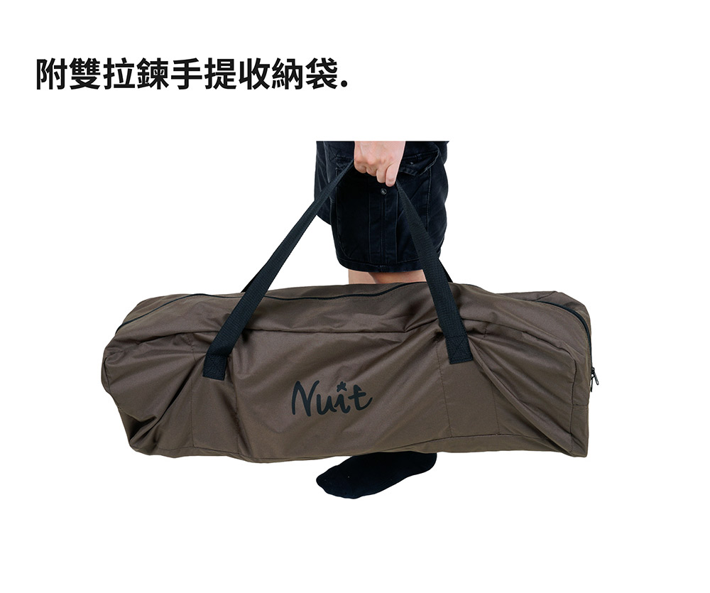 附雙拉鍊手提收納袋. 