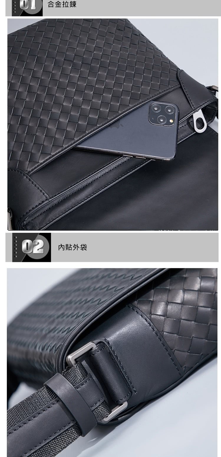 合金拉鍊 內貼外袋 