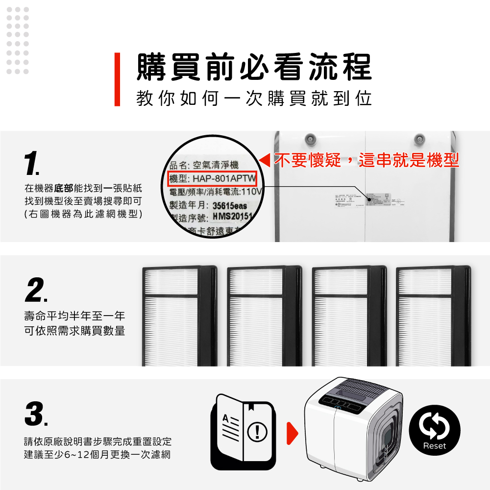 請依原廠說明書步驟完成重置設定