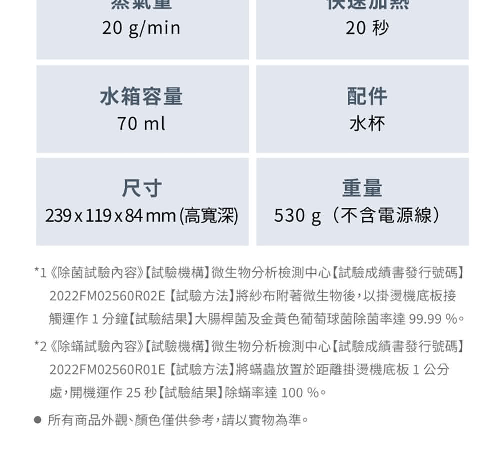 2022FM02560R02E試驗方法將紗布附著微生物後,以掛燙機底板接