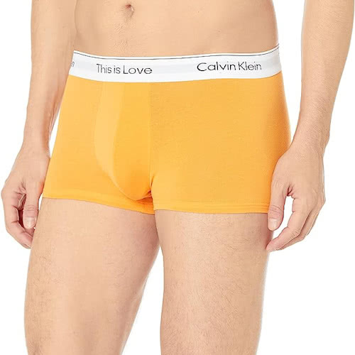 Calvin Klein 凱文克萊 2023男時尚彈力棉橙色
