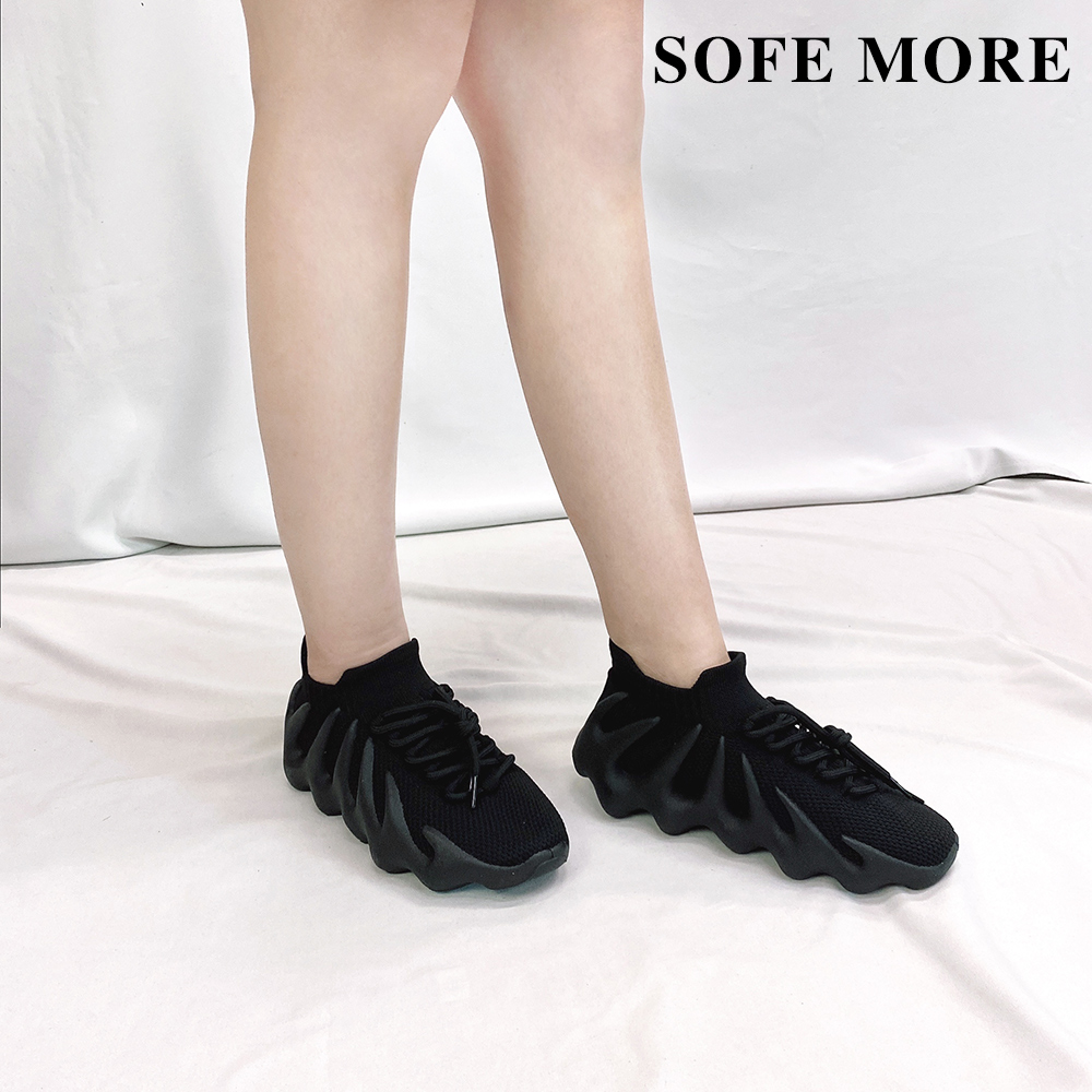 SOFE MORE 透氣運動休閒鞋 底軟針織鞋 女鞋 襪子鞋